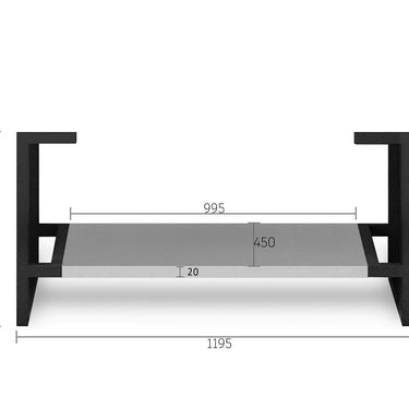 Leg Boston 1200X450 Matte Grey