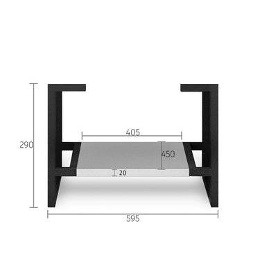 Leg Boston 600X450 Matte Grey
