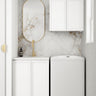 Wall and Base Cabinets Kit 650 Hampshire White with Cloudy Carrara Top