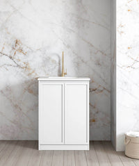 Mini Laundry 650mm Hampshire White with Pure White Top