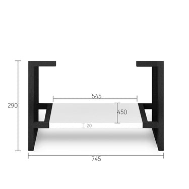 Leg Boston 750X450 Matte White