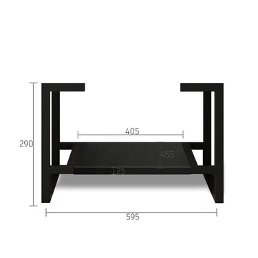 Leg Marlo 600X450 Matte Black