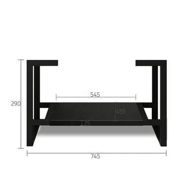 Leg Marlo 750X450 Matte Black