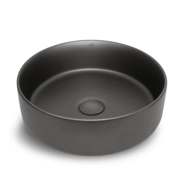Gun Metal - Radius Round 360x360x115 Basin