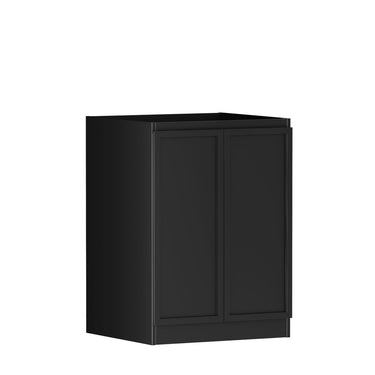 Mini Laundry 650mm Hampshire Matte Black with Matte White Top