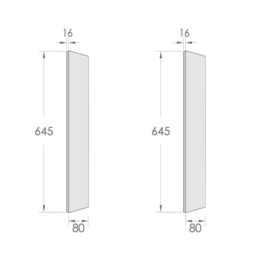 Laundry End Panel Installation Kit Only