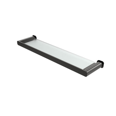 Gun Metal - Oskar Metal & Glass Shelf