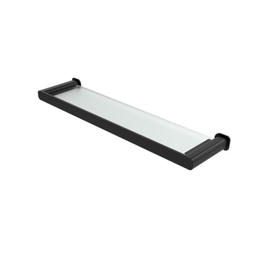 Matte Black - Oskar Metal & Glass Shelf