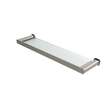 Brushed Nickel - Oskar Metal & Glass Shelf