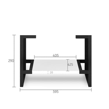 Leg Noosa 600X450 Matte White - 2
