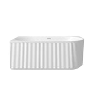 Attica Havana Fluted Left Corner Bath 1500mm