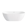 Attica Manolo 1300 Gloss White Bath with Overflow