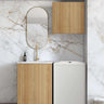 Wall and Base Cabinets Kit 650 Havana Fluted Woodland Oak with Cloudy Carrara Top