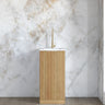 Mini Laundry 430mm Havana Fluted Woodland Oak with Pure White Top