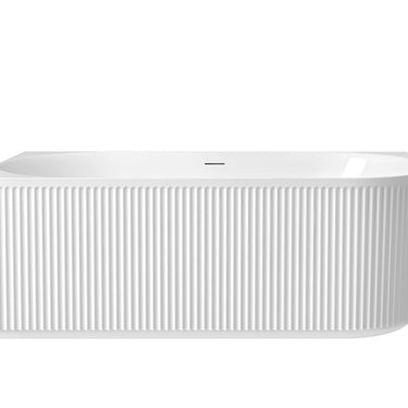 Attica Havana Fluted Left Corner Bath 1700mm