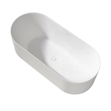 Attica Celine 1700 Matte White Bath with Overflow