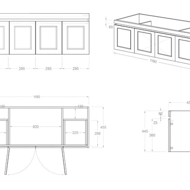 Hampton Mark II 1200mm Satin White Wall Hung Vanity with Amani Grey Top 10TH