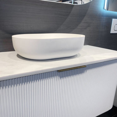 Portofino Solid Surface 500x345x140 Matte White Basin NF
