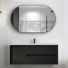 Byron 1200mm Black Oak Wall Hung Vanity with Amani Grey Top 10TH