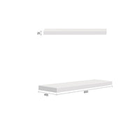 Noosa Fluted 697X424x25 Matte White Leg Panel
