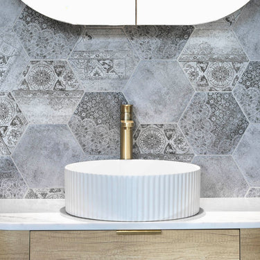 Marlo Round 400x400x125 Fluted Basin
