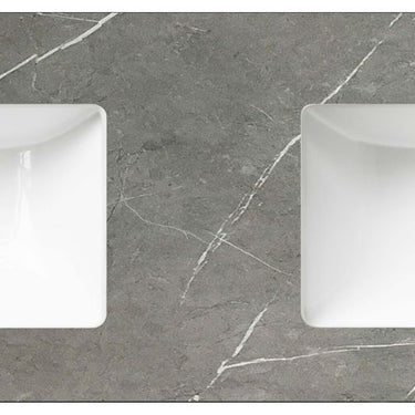 Rock Plate Stone 1800x465x15 Amani Grey - with Undermount Basin - 12 O'clock Taphole