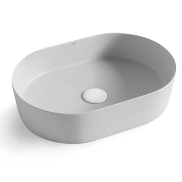 Matte Grey - Quay Oval 500x330x120 Basin