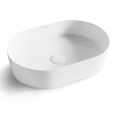 Matte White - Quay Oval 500x330x120 Basin