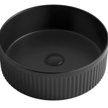 Matte Black - Oxford Round 395x395x120 Basin