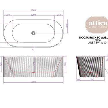 Attica Noosa Fluted BTW Bath