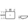 Undermount Square 460x330x175 Basin