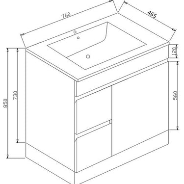 Undermount Square 460x330x175 Basin
