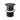Basin 32mm Black Pop Up Waste with Overflow