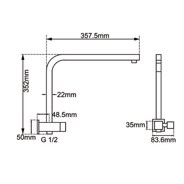Black Shower Rail