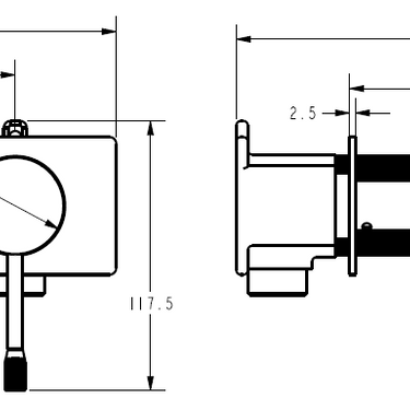 Linie Wall Basin Mixer Trim Kit 220mm Spout