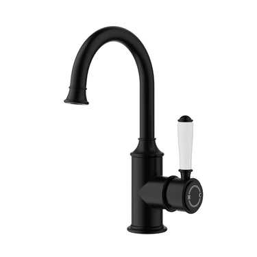 Clasico Basin Mixer Gooseneck / Ceramic Handle