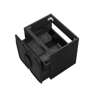 Laguna Mark II Wall Hung Vanity Black Oak (All Sizes) 600mm Cabinet Only