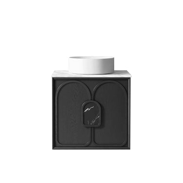 Laguna Mark II Wall Hung Vanity Black Oak (All Sizes) 600mm Cabinet Only
