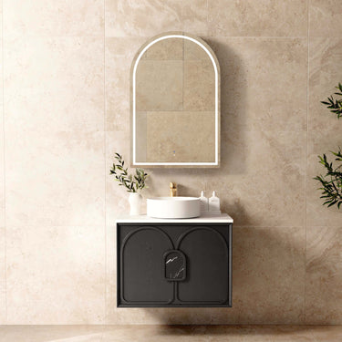 Laguna Mark II Wall Hung Vanity Black Oak (All Sizes) 750mm Cabinet Only