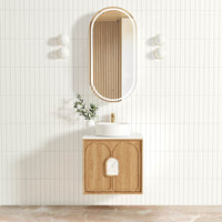 Laguna Mark II Wall Hung Vanity Woodland Oak (All Sizes) 600mm Cabinet Only