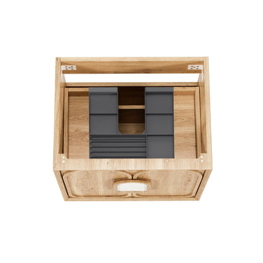 Laguna Mark II Wall Hung Vanity Woodland Oak (All Sizes) 600mm Cabinet Only