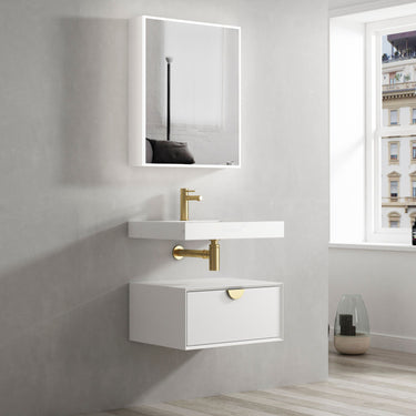 Moonlight 600mm White Wall Hung Cabinet — image 2