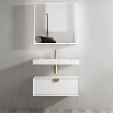 Moonlight 750mm White Wall Hung Cabinet — image 1