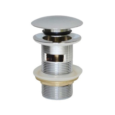 Mushroom 40mm Chrome Pop Up Waste with Overflow