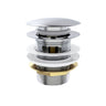 Chrome - Mushroom Bath Pull Out Popup Waste Overflow