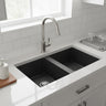 Quartz Undermount Kitchen Sink 762*457*228mm (QZ7645D-MB)