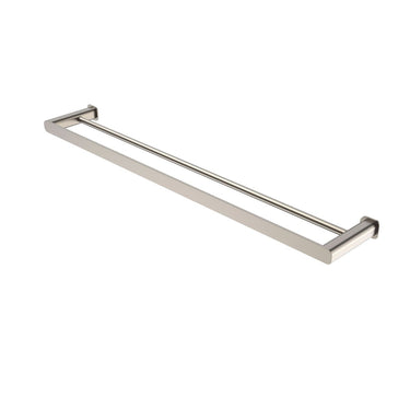 Oskar 750mm Brushed Nickel Double Towel Rail