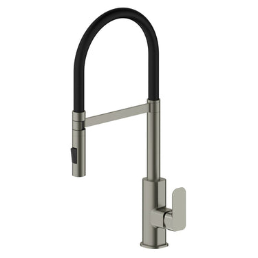 Brushed Nickel - Oskar Pull Out Kitchen Mixer