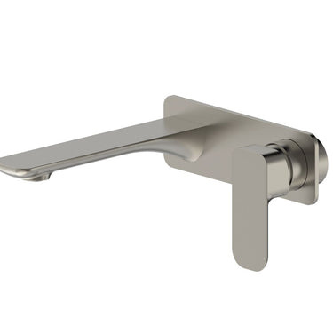 Brushed Nickel - Oskar Wall Basin Mixer