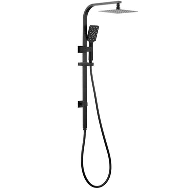 Matte Black - Oskar / Zevio Twin Shower Combo Top Inlet 250mm
